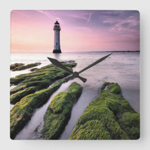 Reloj Cuadrado Perch Rock Lighthouse