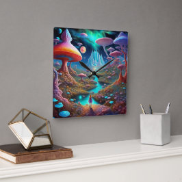 Reloj Cuadrado Perdido en el país de las maravillas