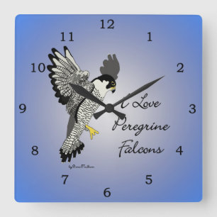Reloj Cuadrado Peregrine Falcon Clock