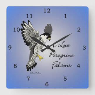 Reloj Cuadrado Peregrine Falcon Clock