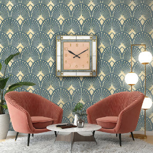 Reloj Cuadrado Perfección geométrica en un Art Deco