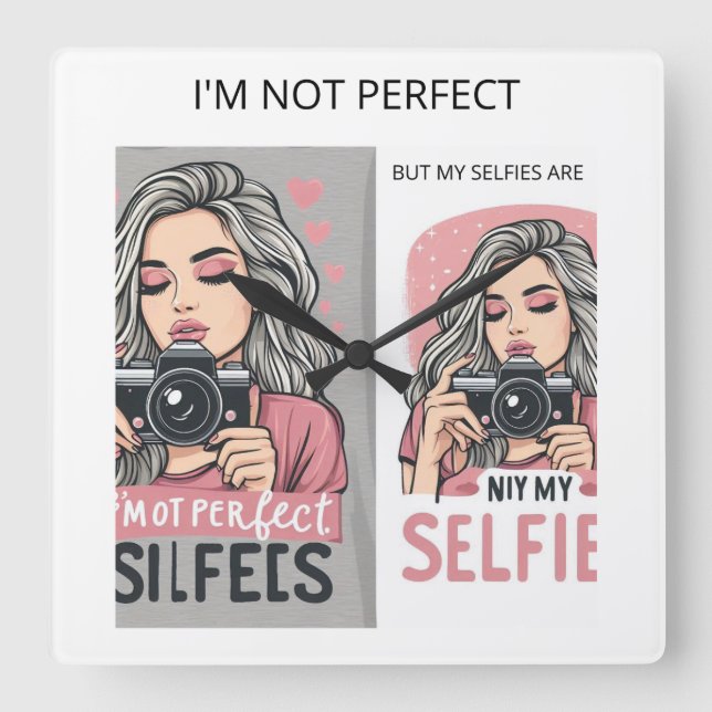 Reloj Cuadrado Perfect Girl (Anverso)