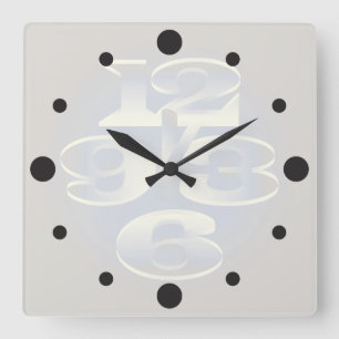 Reloj Cuadrado perla de cinco minutos