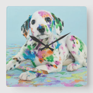 Reloj Cuadrado Perrito dálmata