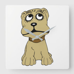 Reloj Cuadrado Perro