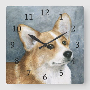 Reloj Cuadrado Perro 89 Corgi