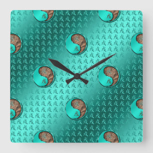 Reloj Cuadrado Perro de Tierra