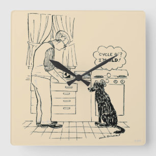 Reloj Cuadrado Perro que consigue más viejo