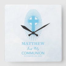 Personalice, Blue First Holy Communia Cross Host