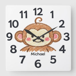 Reloj Cuadrado Personalised Child's Wall Clock