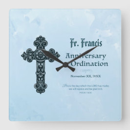 Reloj Cuadrado Personaliza, sacerdote de aniversario de ordenació