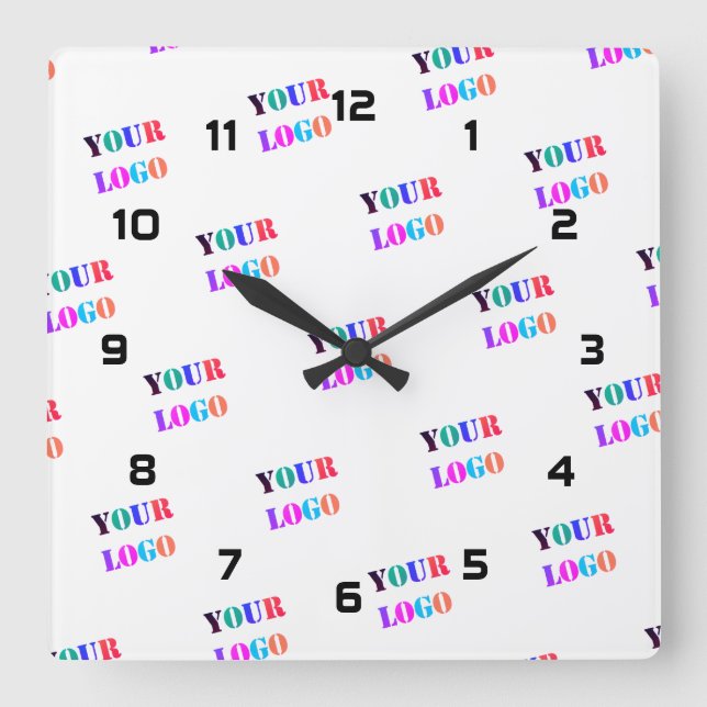 Reloj Cuadrado Personalización de la promoción de su empresa de f (Anverso)