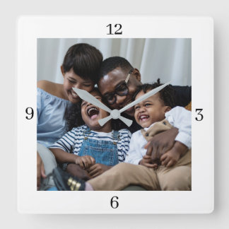 Reloj Cuadrado Personalizado Añadir su foto