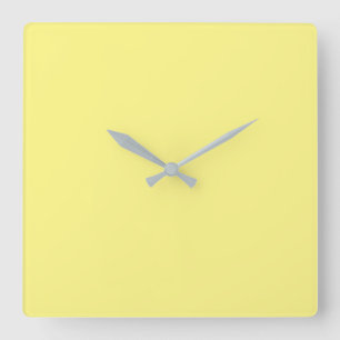 Reloj Cuadrado personalizado de color sólido mínimo simple  
