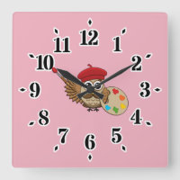 Personalizado de Lechuza Cute Painter