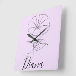 Reloj Cuadrado Personalizado Septiembre por la mañana Glory Birth