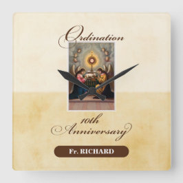 Reloj Cuadrado Personalizar, ángeles del décimo aniversario de la