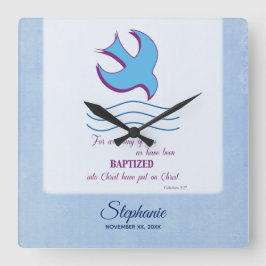 Reloj Cuadrado Personalizar, el bautismo de adultos se palpa en a