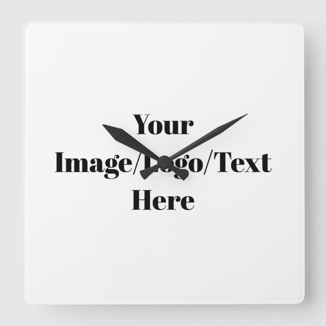 Reloj Cuadrado Personalize or Customize (Anverso)