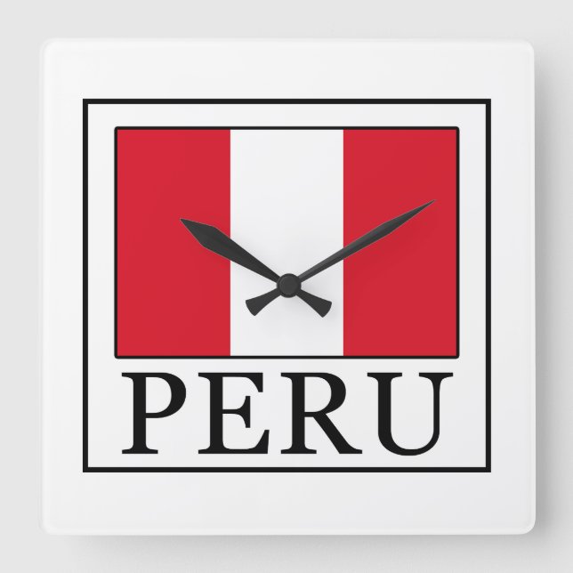 Reloj Cuadrado Perú (Anverso)
