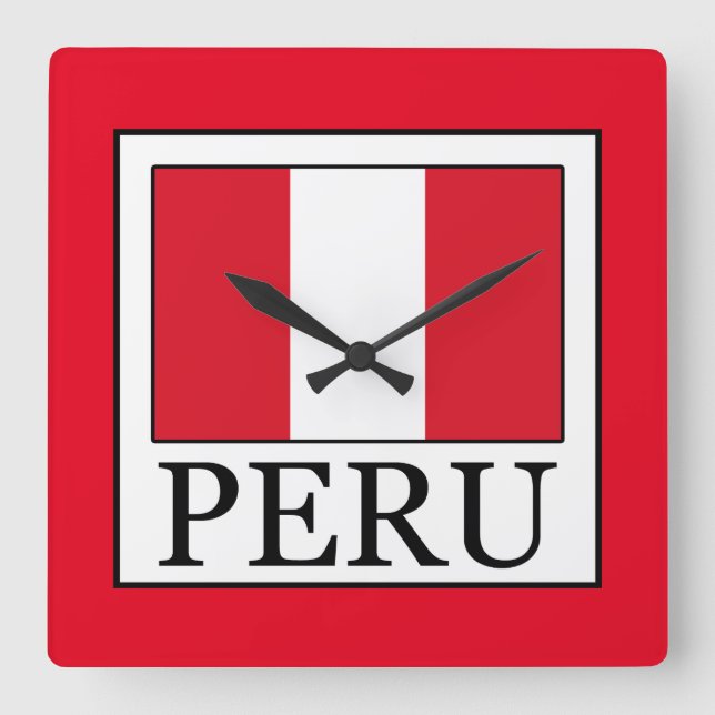 Reloj Cuadrado Perú (Anverso)