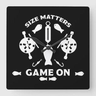 Reloj Cuadrado Pesca de salmón salvaje