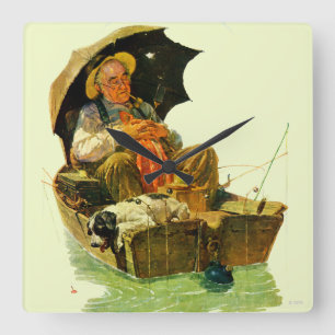 Reloj Cuadrado Pesca ida