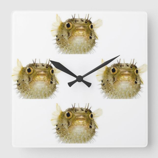 RELOJ CUADRADO ***PESCADOR DE PESCADO DE PESCADO*** (Anverso)
