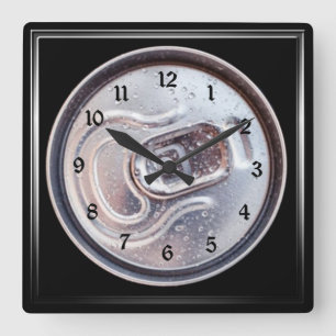 Reloj Cuadrado Pestaña Beer Can Pull