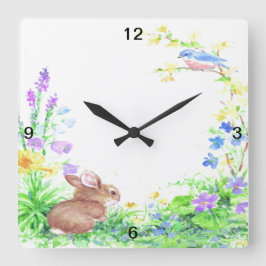 Reloj Cuadrado Peter Cotton Tail -