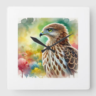 Reloj Cuadrado Philippine Honey Buzzard 270924AREF125 - Watercolo