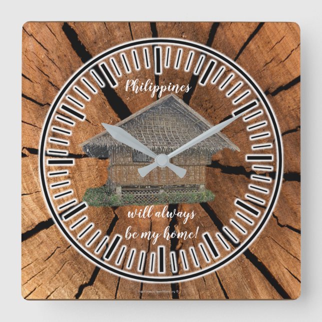 Reloj Cuadrado Philippines will always be my HOME (Anverso)