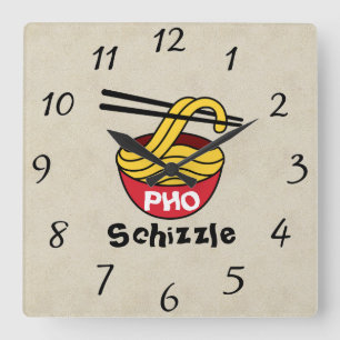 Reloj Cuadrado PHO Schizzle Wall Clock
