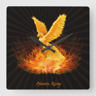 Reloj Cuadrado Phoenix Rising
