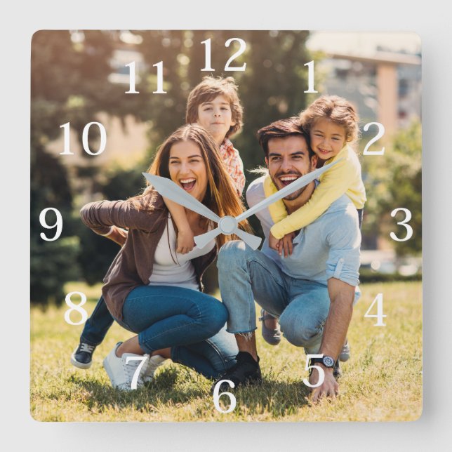 Reloj Cuadrado Photo Clock (Anverso)
