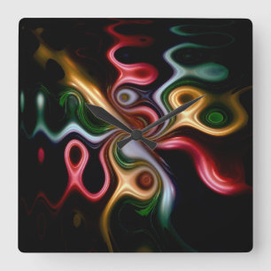 Reloj Cuadrado Picasso Rosa