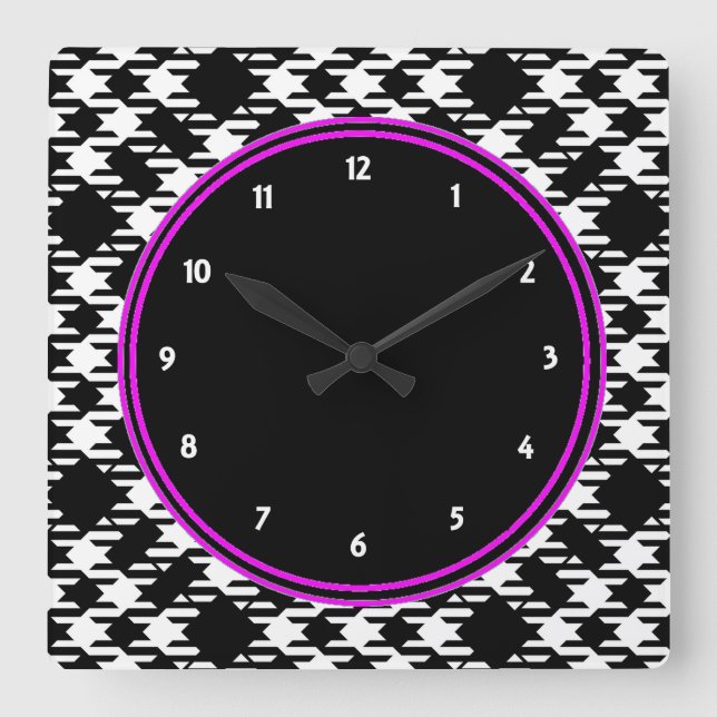 Reloj Cuadrado Pied de Poule (Anverso)