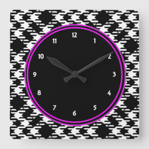Reloj Cuadrado Pied de Poule
