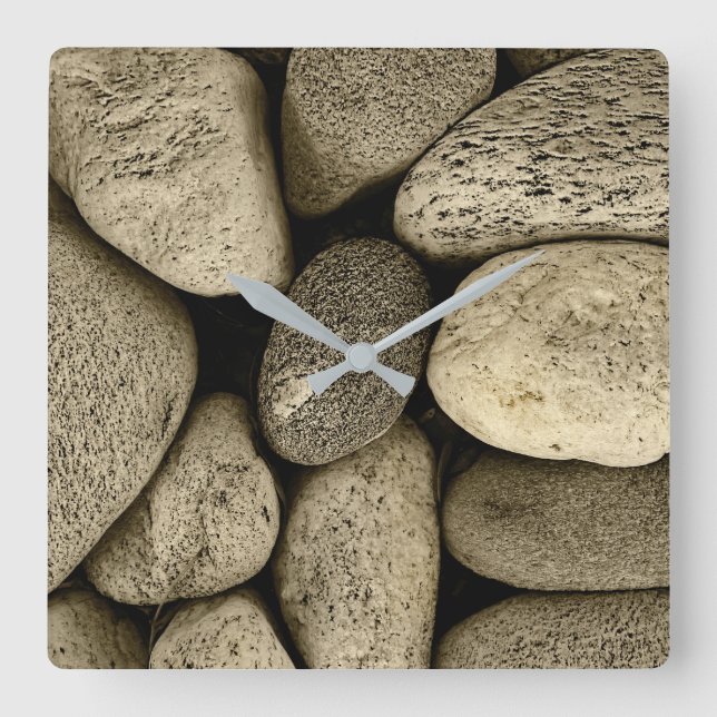 Reloj Cuadrado Piedras (Anverso)