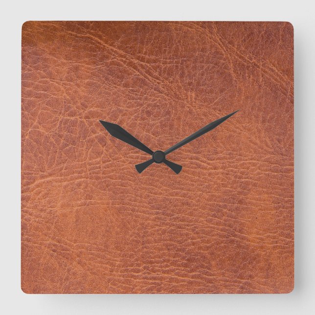 Reloj Cuadrado Pieles marrones (Anverso)