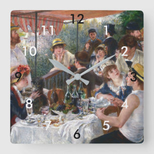 Reloj Cuadrado Pierre-Auguste Renoir - Almuerzo de los remeros