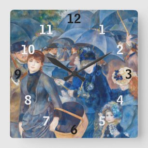 Reloj Cuadrado Pierre-Auguste Renoir - Las sombrillas