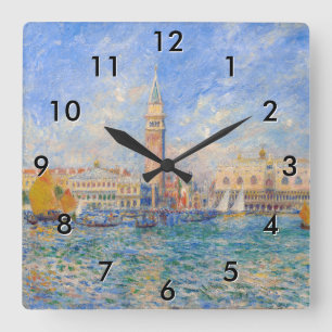 Reloj Cuadrado Pierre-Auguste Renoir - Venecia, el Palacio Ducal