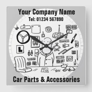 Reloj Cuadrado Piezas y accesorios para automóviles