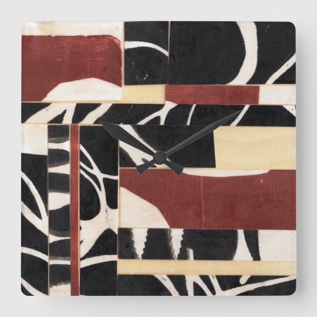 Reloj Cuadrado Piezas y piezas II (Anverso)