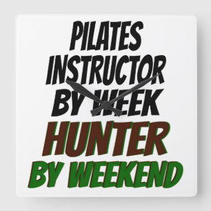 Reloj Cuadrado Pilates Instructor Hunter