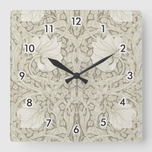 Reloj Cuadrado Pimpernel Ivory, William Morris