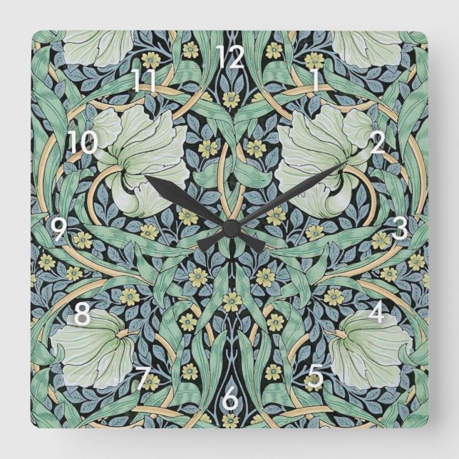 Reloj Cuadrado Pimpernel, William Morris (Anverso)
