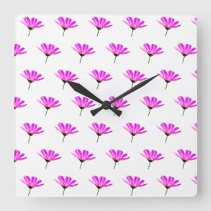 Reloj Cuadrado Pink Daisy