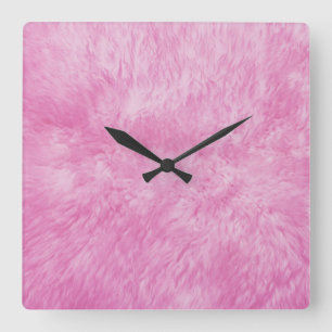 Reloj Cuadrado Pink Fur Frenzy